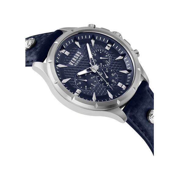 Versus Versace Men's Navy 45 mm Chrono Lion Watch VSPBH7121 MSRP $280 - Picture 1 of 5